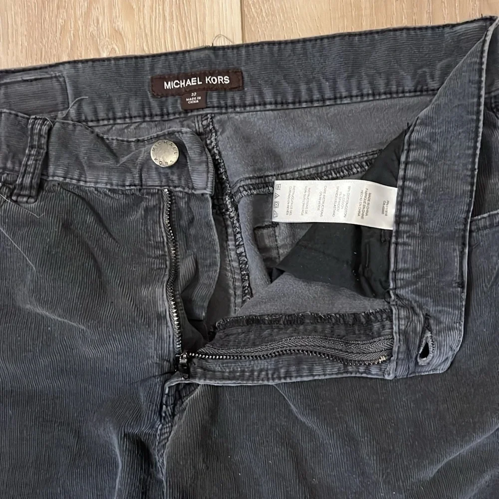 MICHAEL KORS Women’s Corduroy size 32 charcoal grey Pants